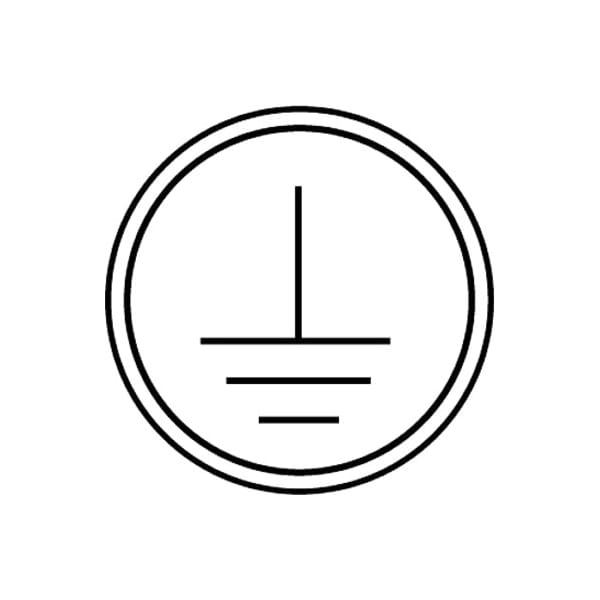 Panduit Pictogram Label, Static Sensitive, PK10, Polyester, 1-1/2 in H x 6.75 in W, 0.49 in Dia., Round PESS-A-SS - main